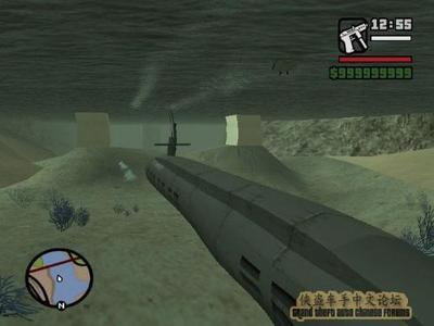 侠盗猎车手圣安地列斯潜艇怎么开