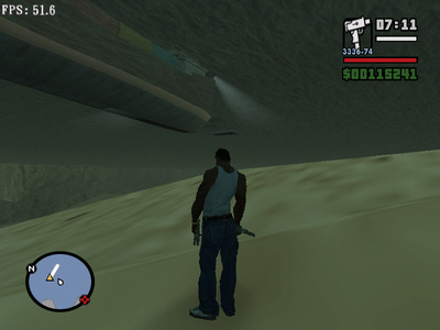 圣安地列斯怎么潜水过洞